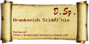 Draskovich Szidónia névjegykártya
